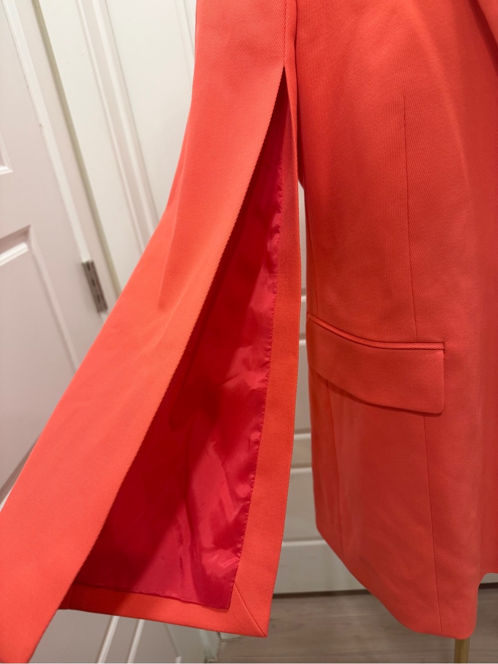 🔥Boss Jalasara Womens Coral Cape-Sleeve Blazer Jacket - Picture 5 of 11